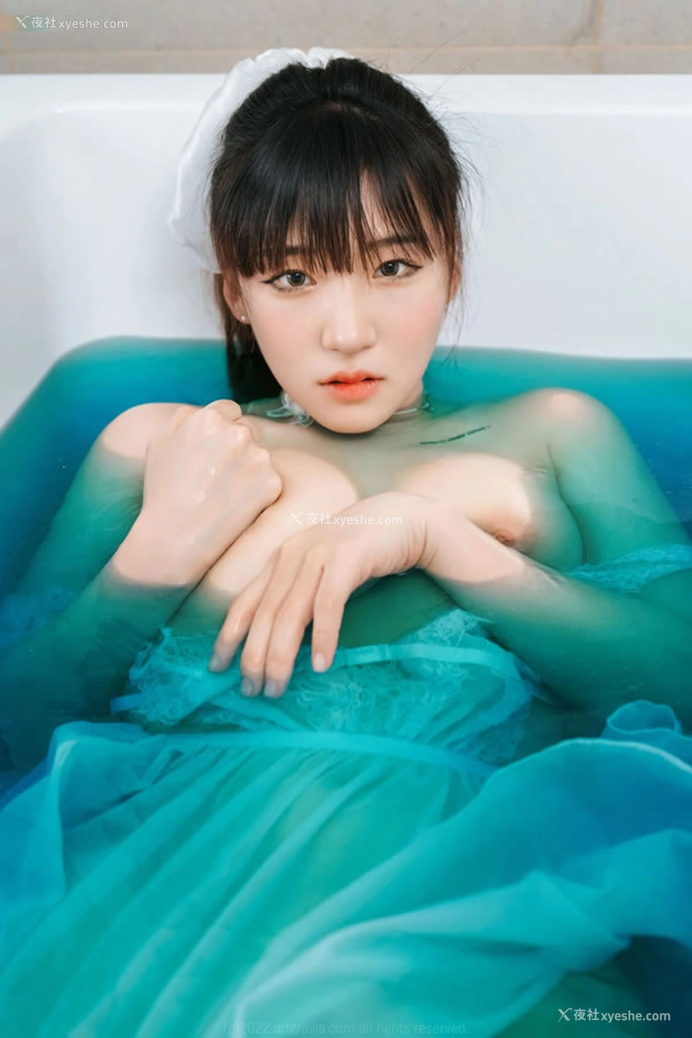 1P - 丰盈小姐姐hendoong洗白白蓝浴缸无圣光图集