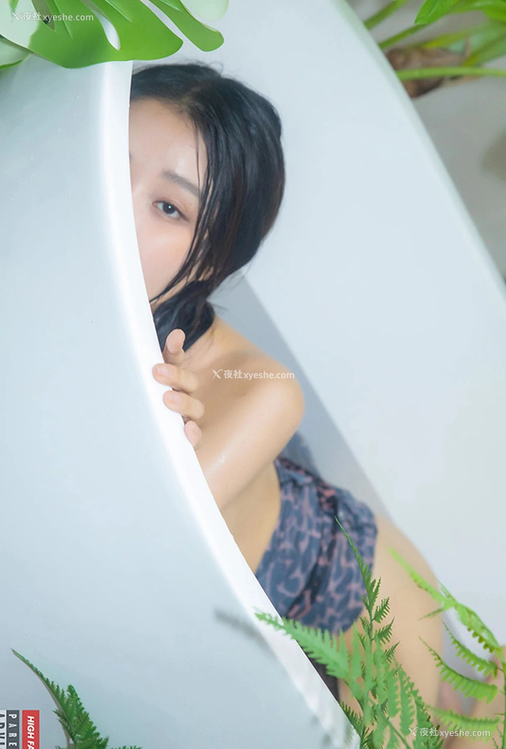 1P - 豹纹女孩Leesnoww清新无圣光人体视图