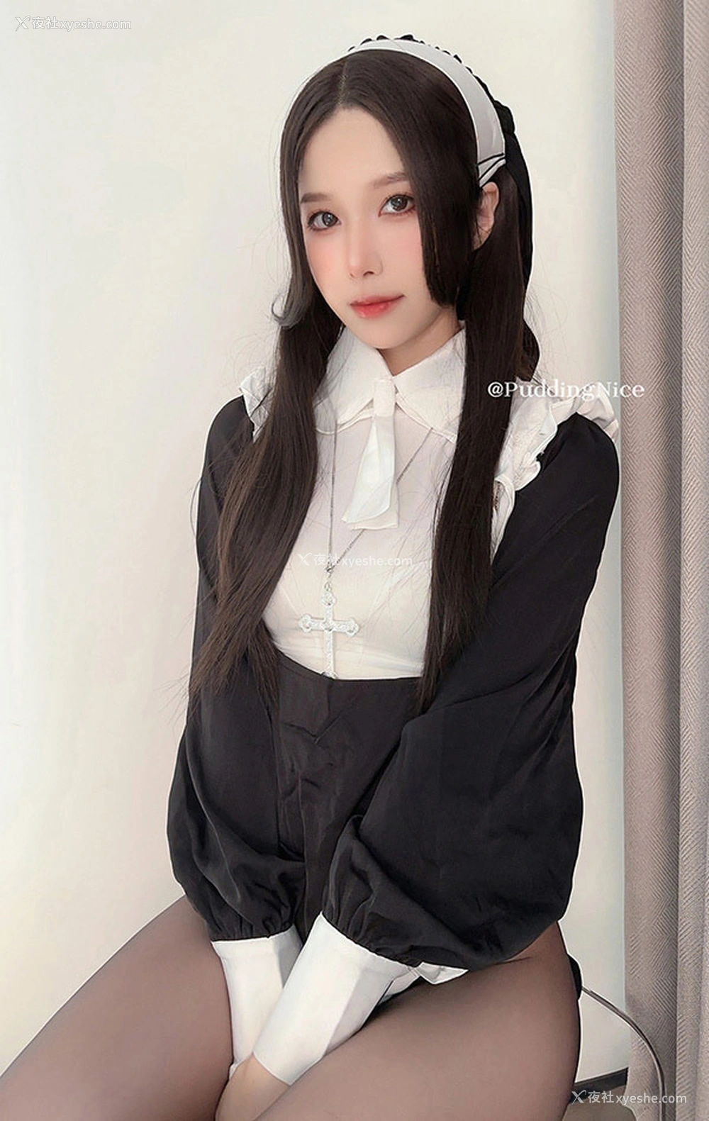 1P - 网红美女布丁大法 堕落修女