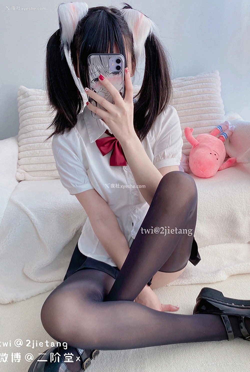 1P - 网红美女二阶堂 猫儿黑丝美鲍诱惑