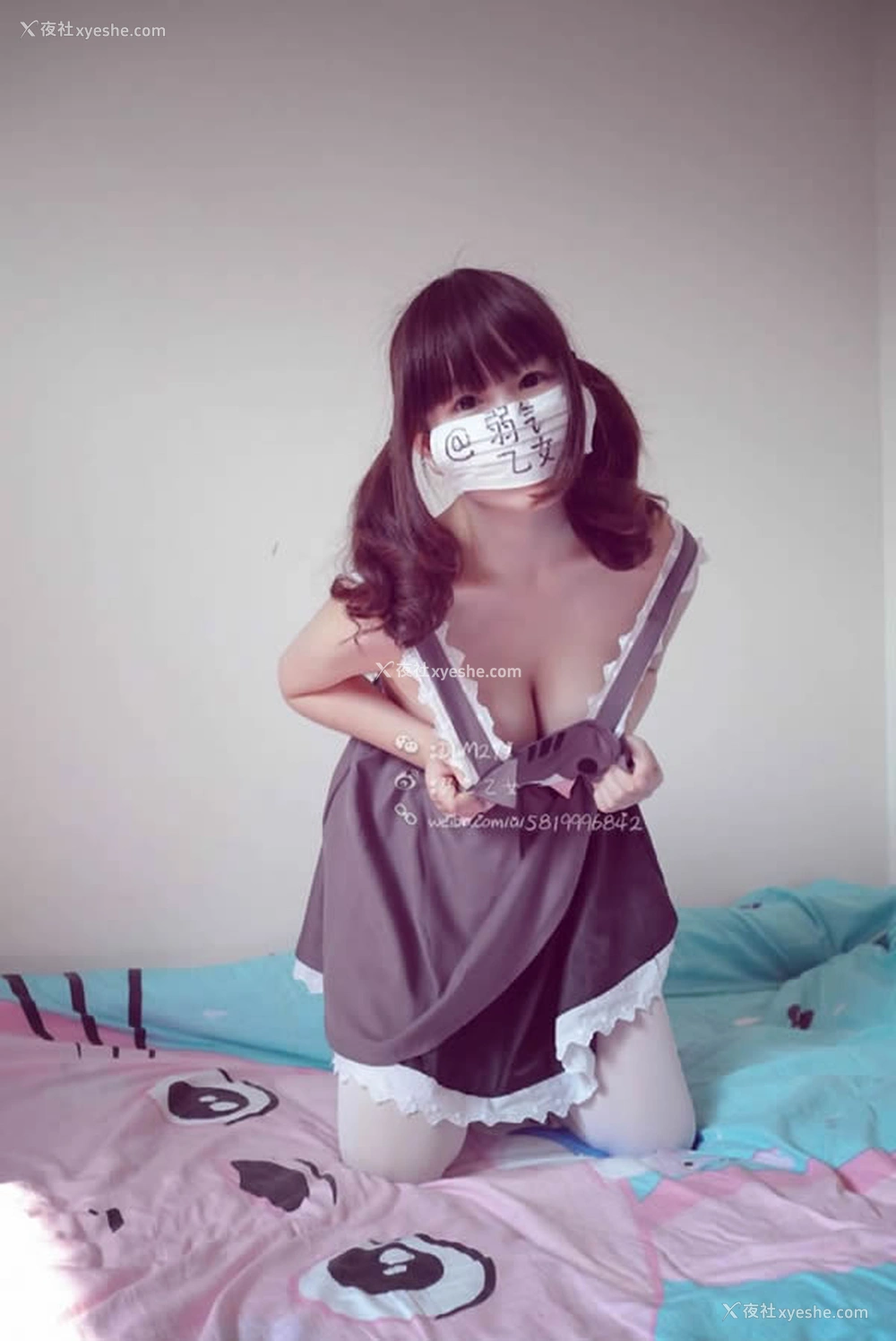 1P - 微博红人弱气乙女无圣光人体艺术套图写真5