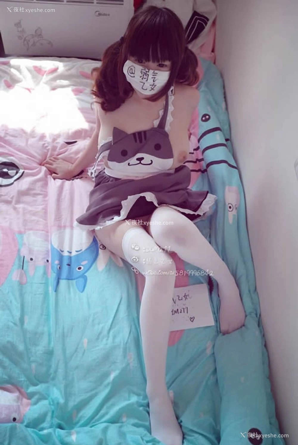 1P - 微博红人弱气乙女无圣光人体艺术套图写真5