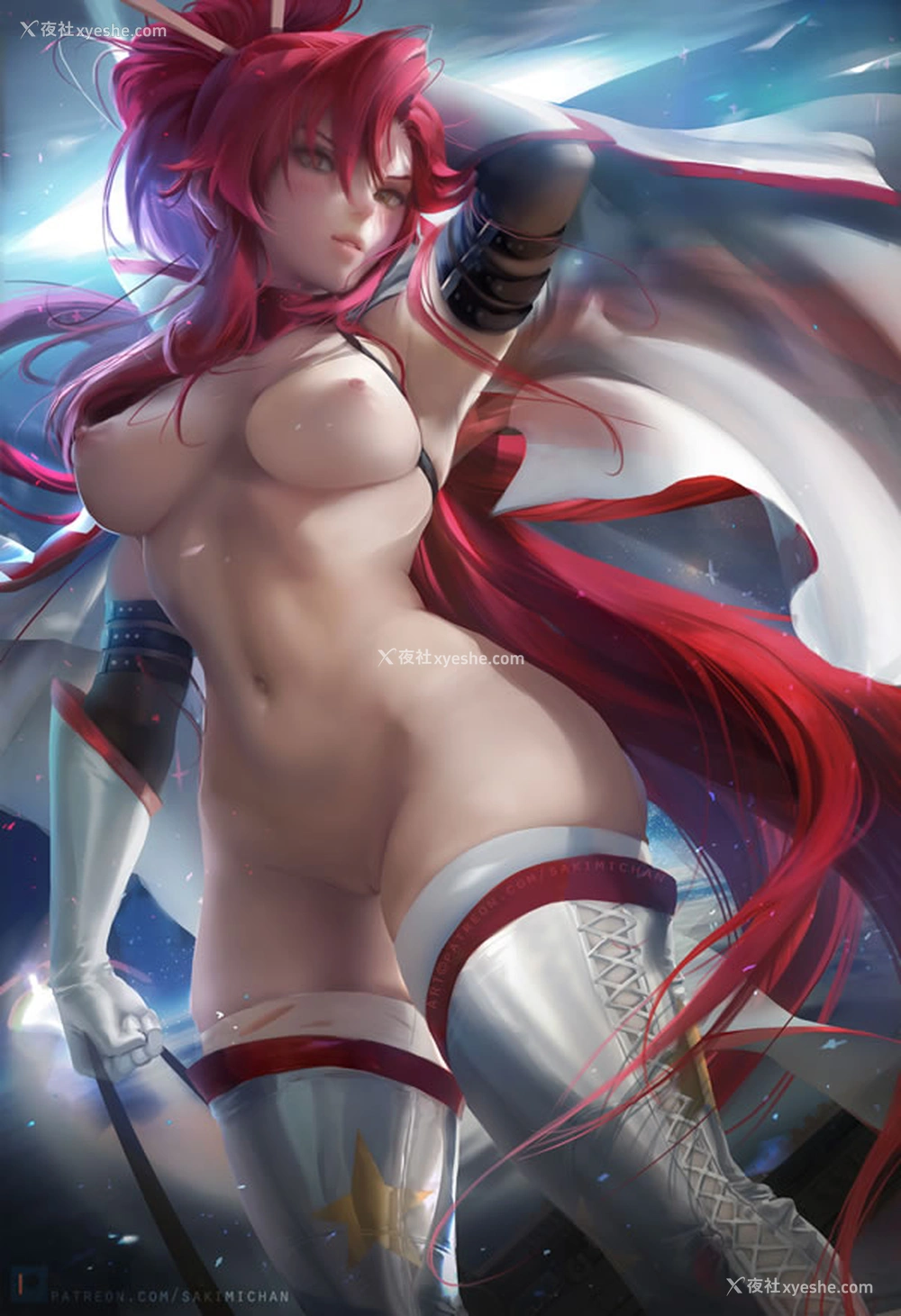 1P - 神级画师@Sakimi Chan 无圣光人体画作合集4