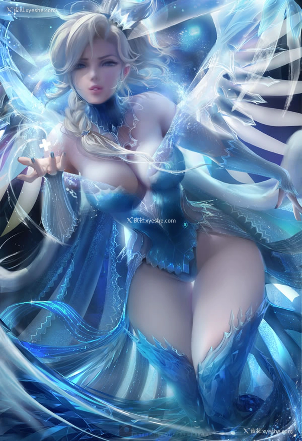 1P - 神级画师@Sakimi Chan 无圣光人体画作合集4