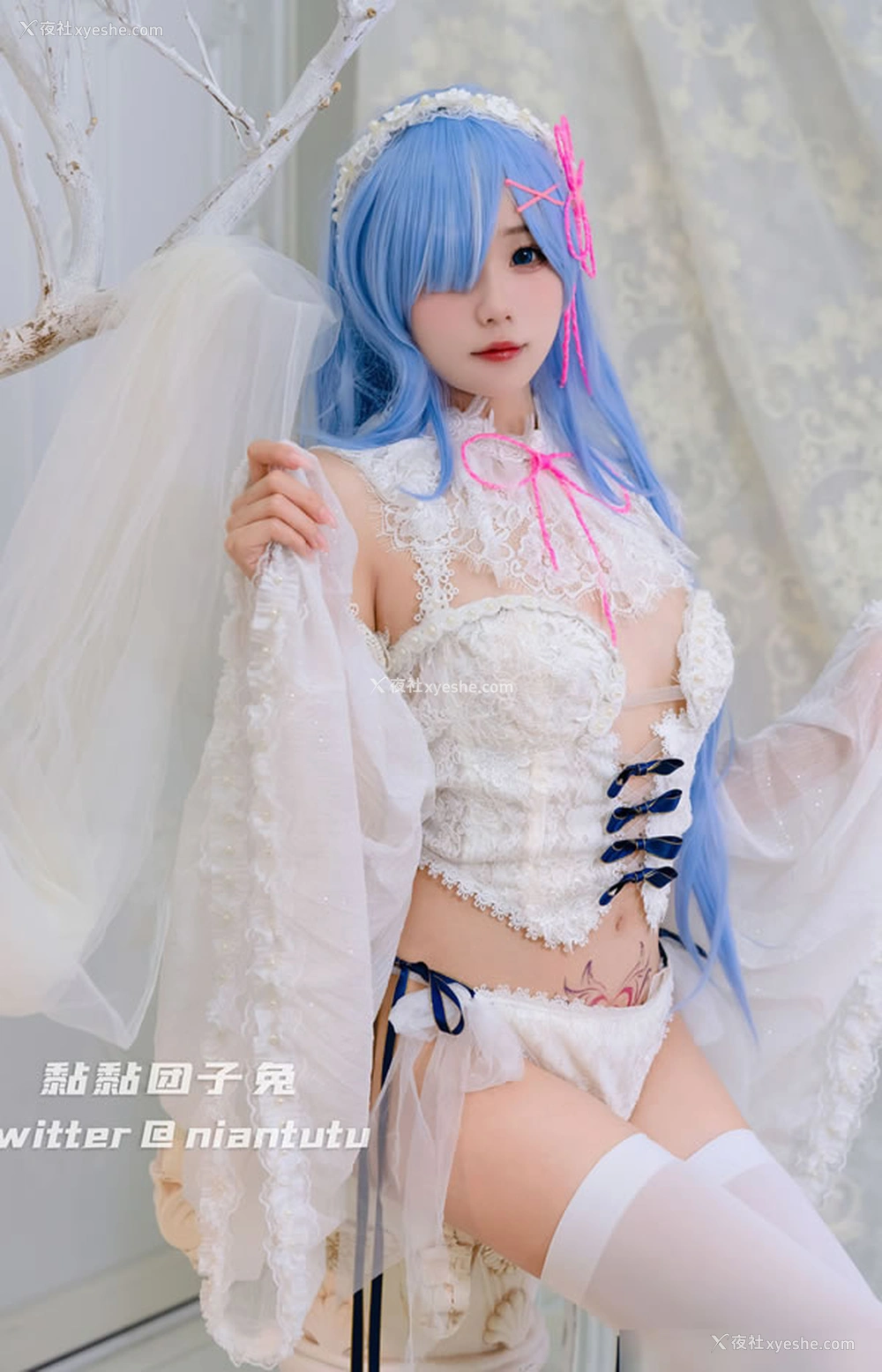 1P - 福利姬黏黏团子兔-梦幻蓝无圣光图集