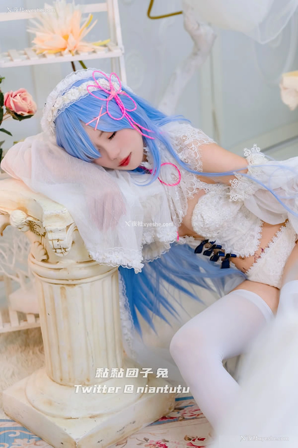 1P - 福利姬黏黏团子兔-梦幻蓝无圣光图集