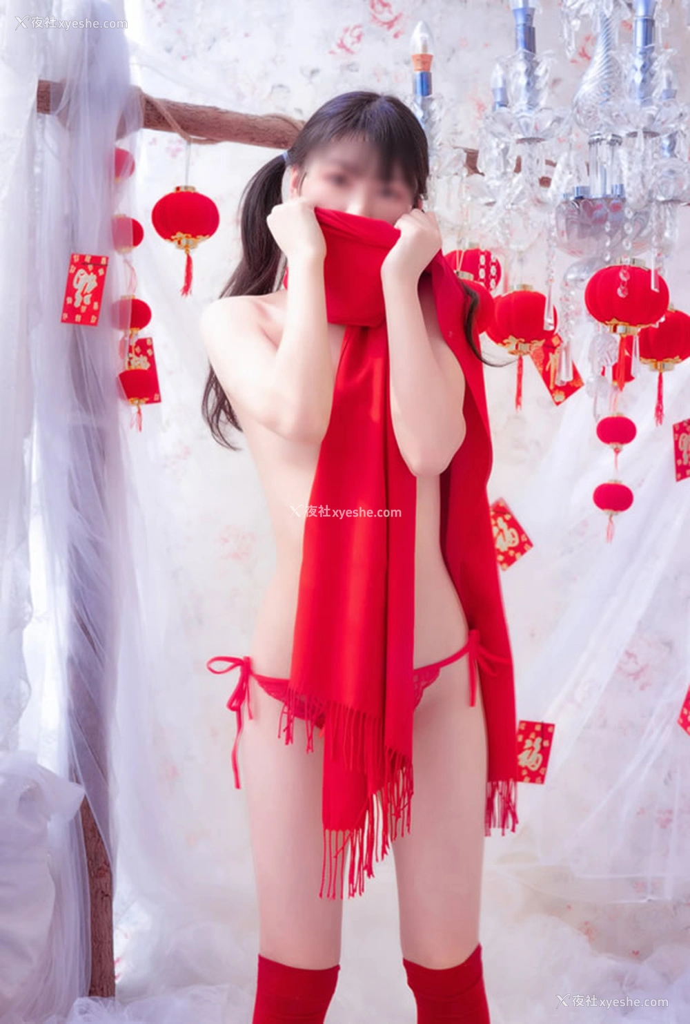 1P - 网红少女杪夏–恭贺新禧的无垢玉女无圣光套图