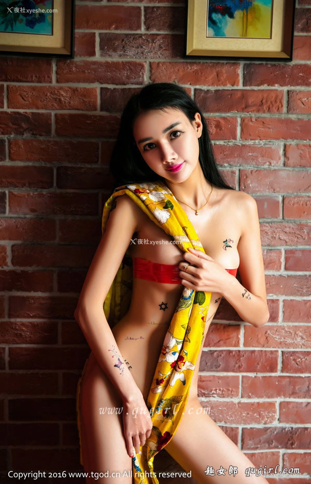 1P - 推女神婕西儿jessie无圣光可乐 红胶带人体艺术迷倒宅男