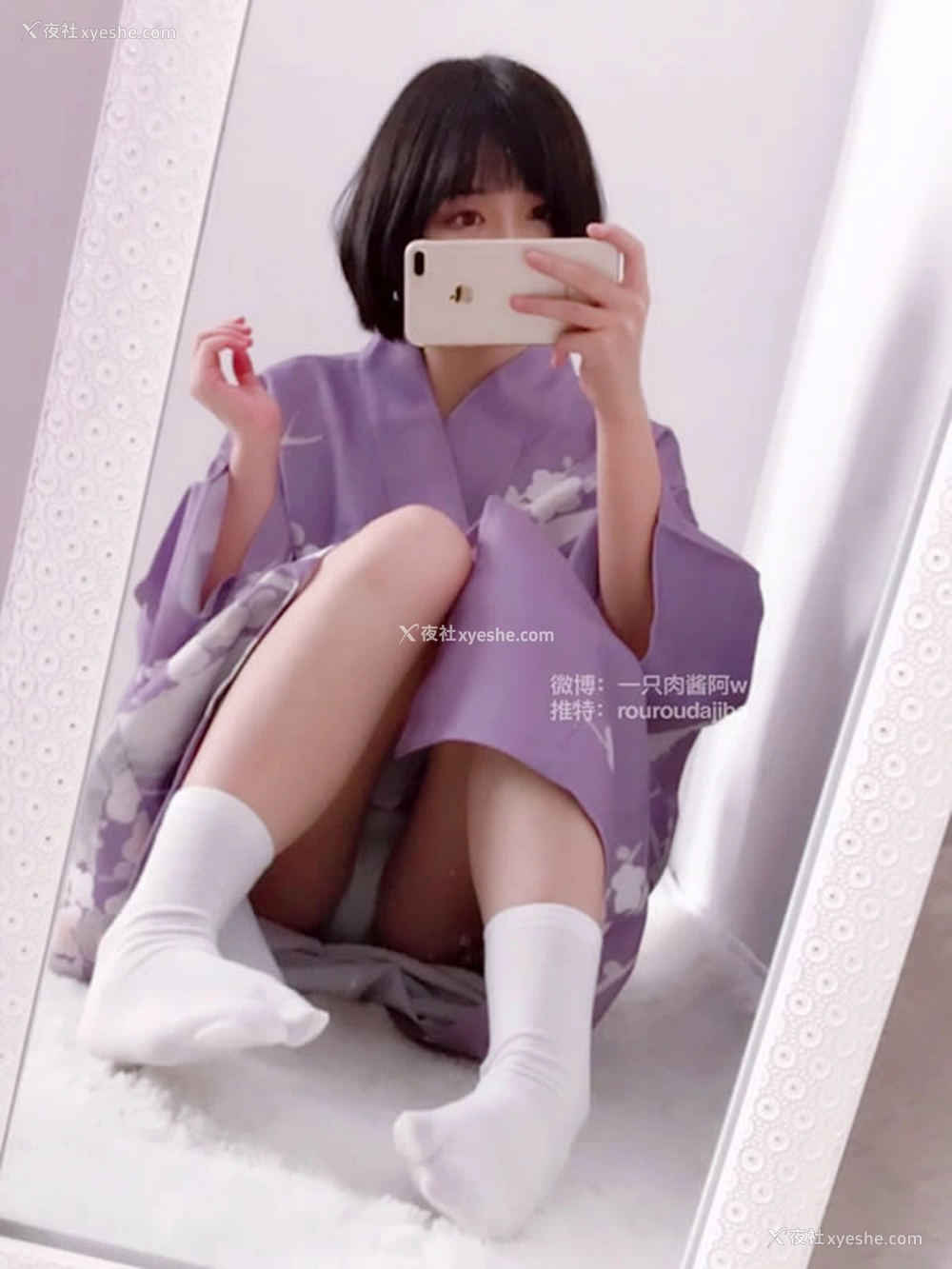1P - 网红一只肉酱阿w无圣光私拍和服图集