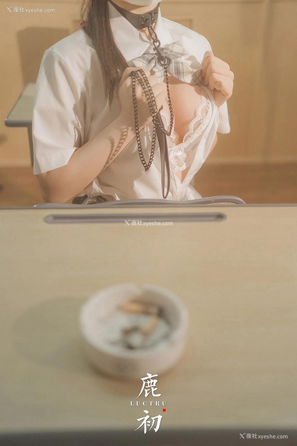 1P - 摄影师鹿初少女系列白色内衣学妹教室SM