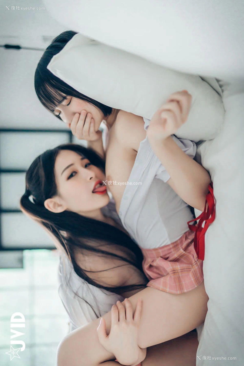 1P - 白衣格子JK妹妹婕咪 齐齐百合无圣光图集