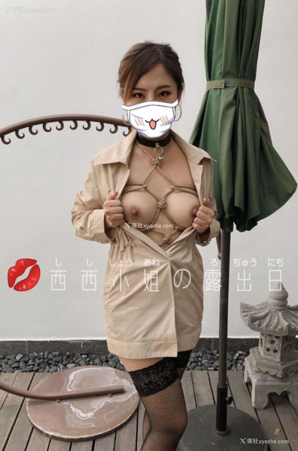1P - 网红西西小姐的露出日记尺度人体图集3