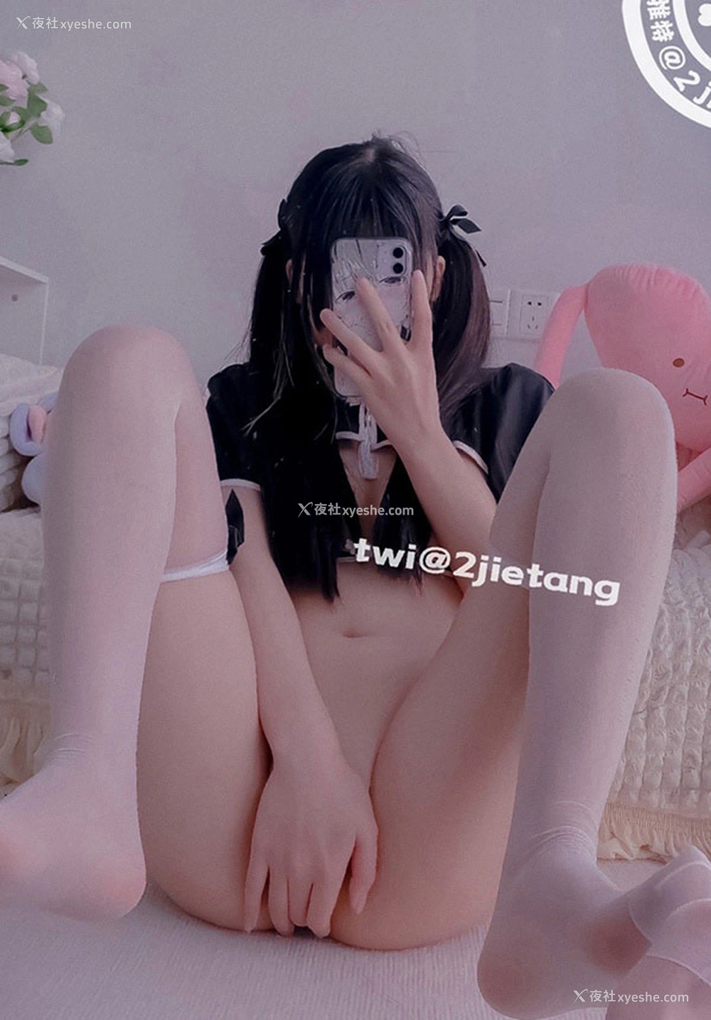 1P - 网红美女二阶堂改良旗袍 珍珠内内