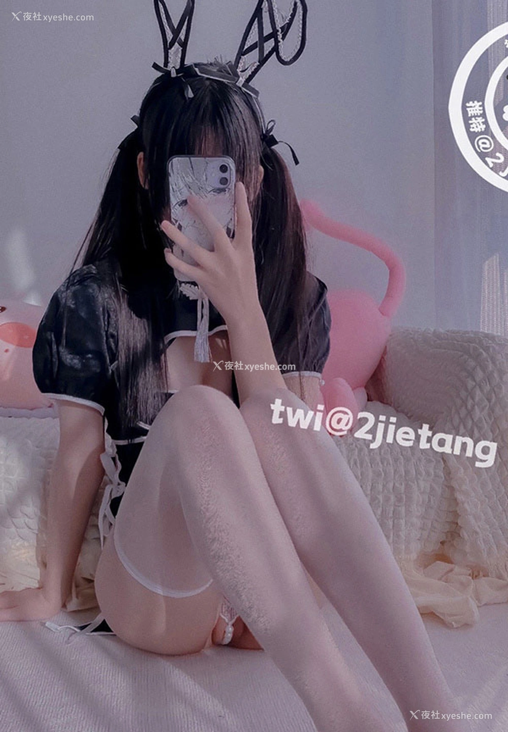 1P - 网红美女二阶堂改良旗袍 珍珠内内