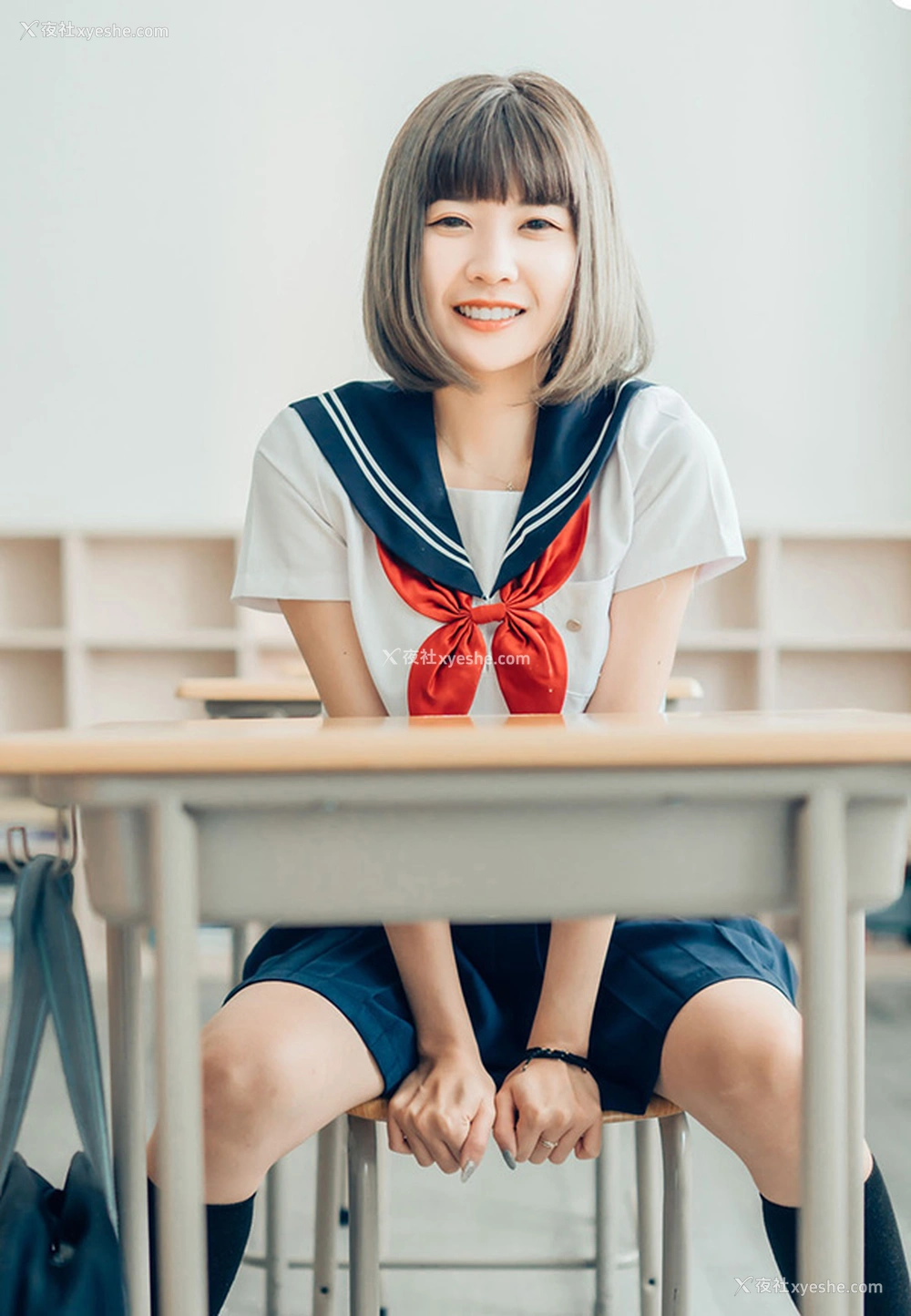 1P - 青春果宝宝高中女生学生服无圣光写真