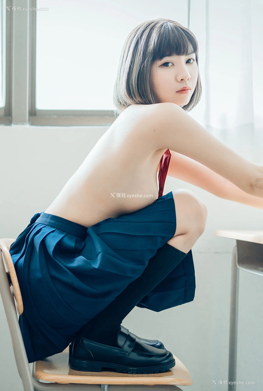 1P - 青春果宝宝高中女生学生服无圣光写真