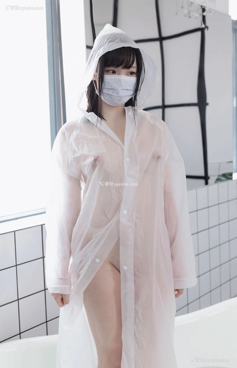 1P - 童颜巨乳晴儿白衬衣湿身无圣光美图