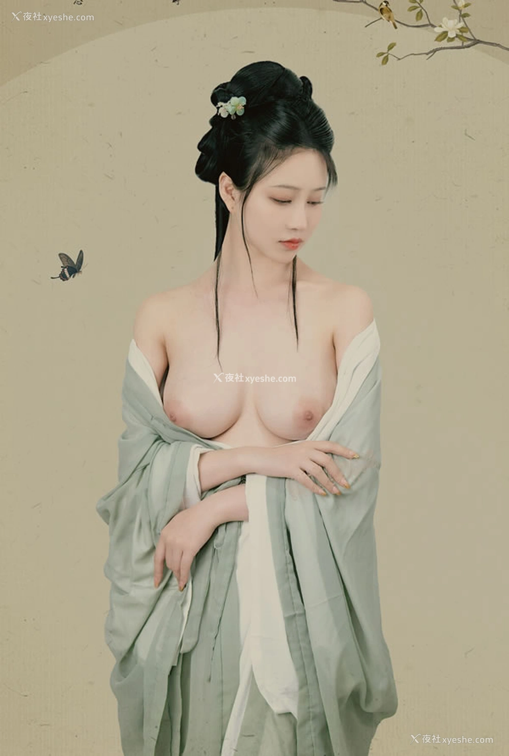 1P - 极品女神年年 – 青丝三千为君挽 白玉兰