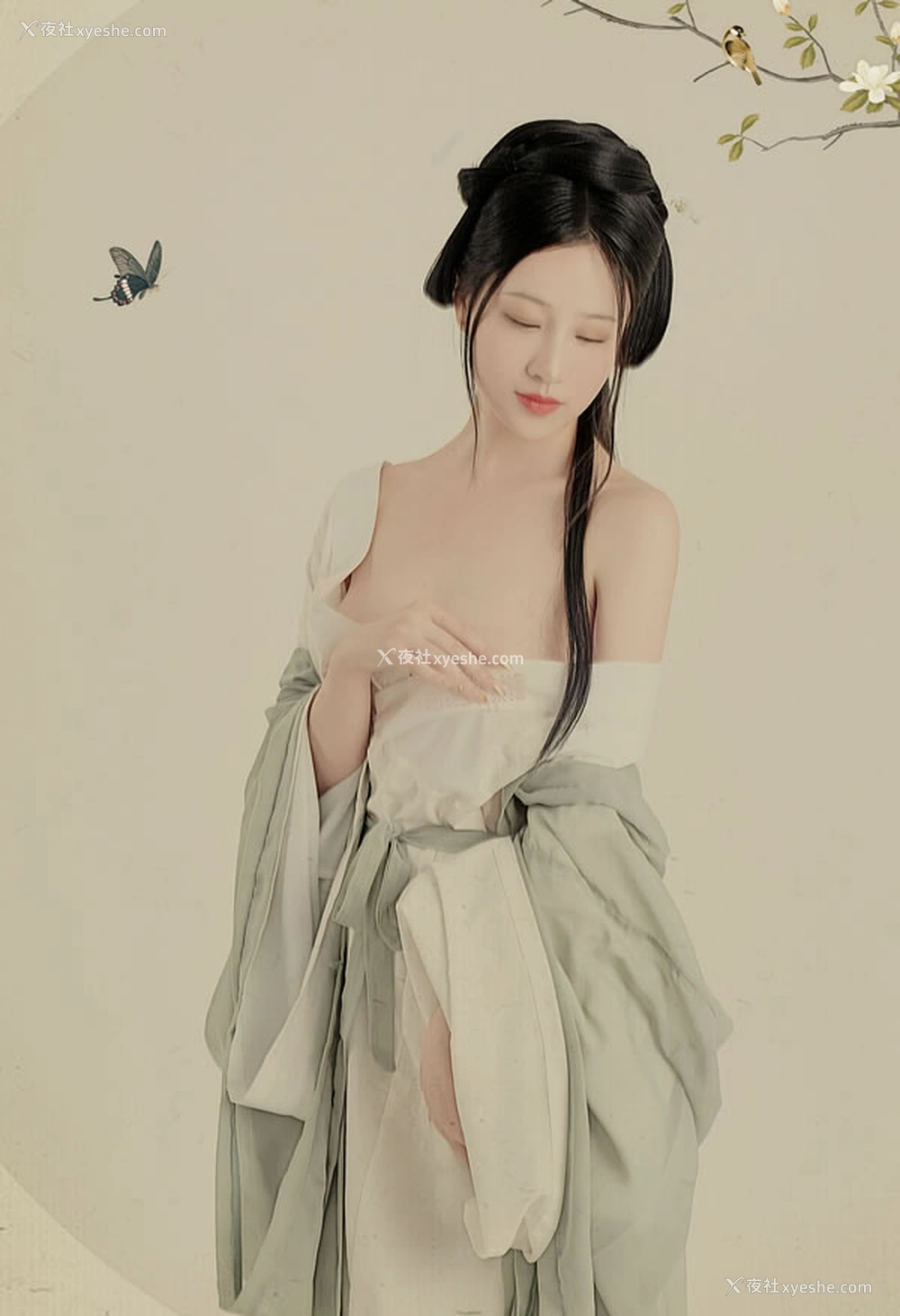 1P - 极品女神年年 – 青丝三千为君挽 白玉兰