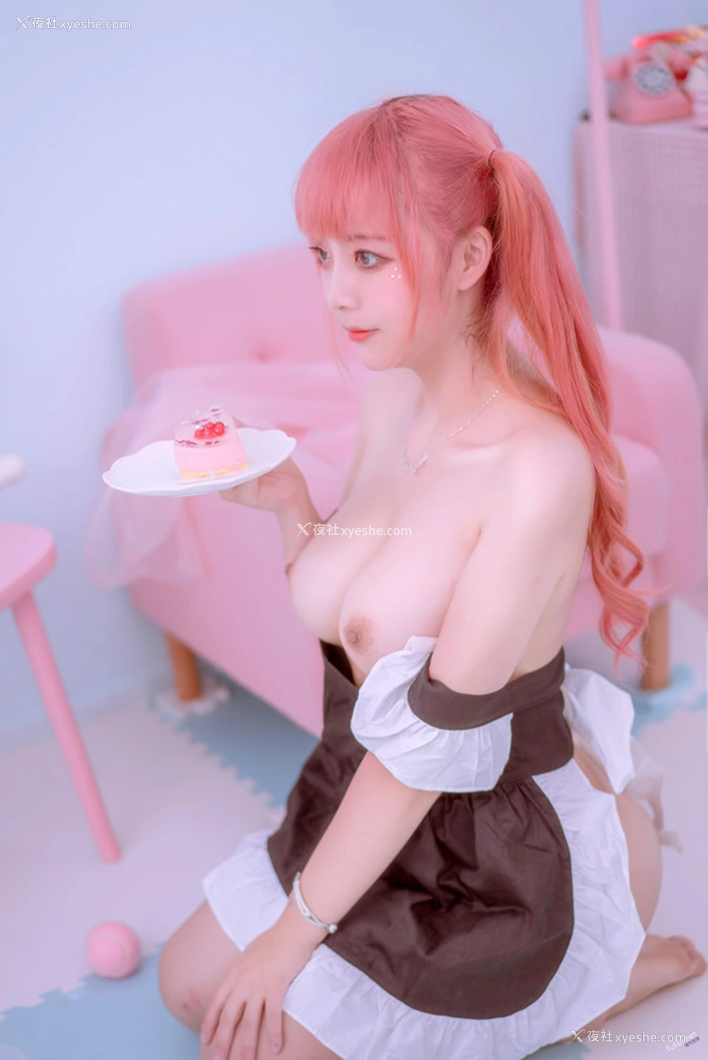 1P - 推特高颜值小姐姐一只云烧-女仆娘无圣光套图
