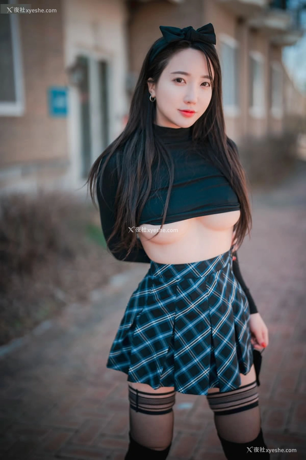 1P - 可爱的冬日女友孙乐乐JK黑丝无圣光图集