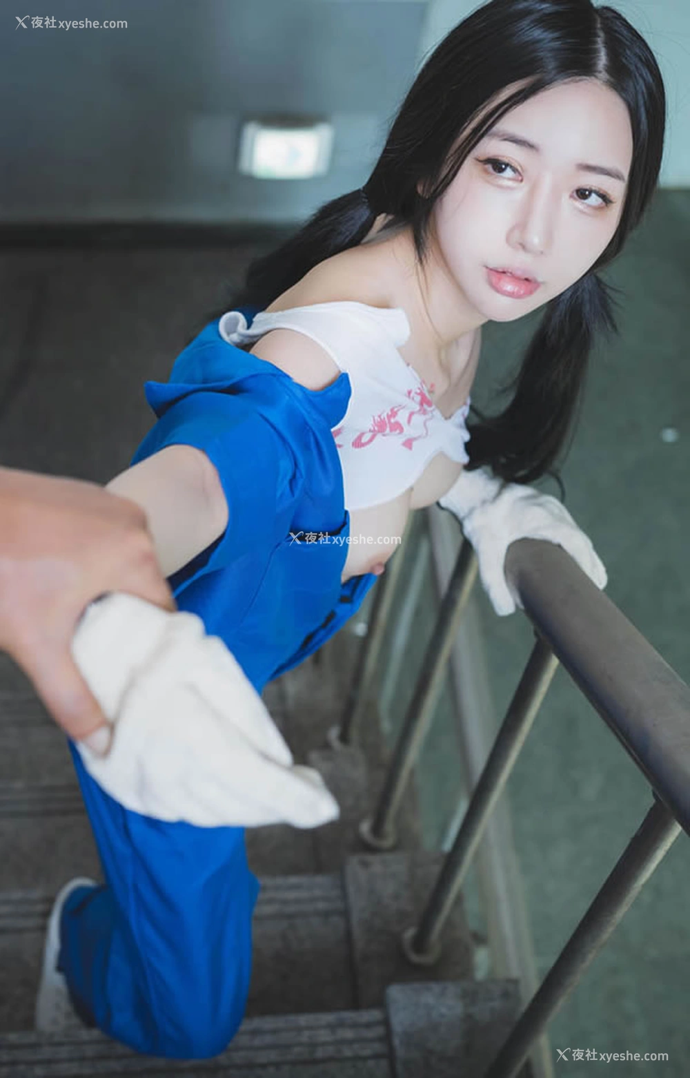 1P - 双马尾美丽维修工Jia遇狼记SM无圣光图集