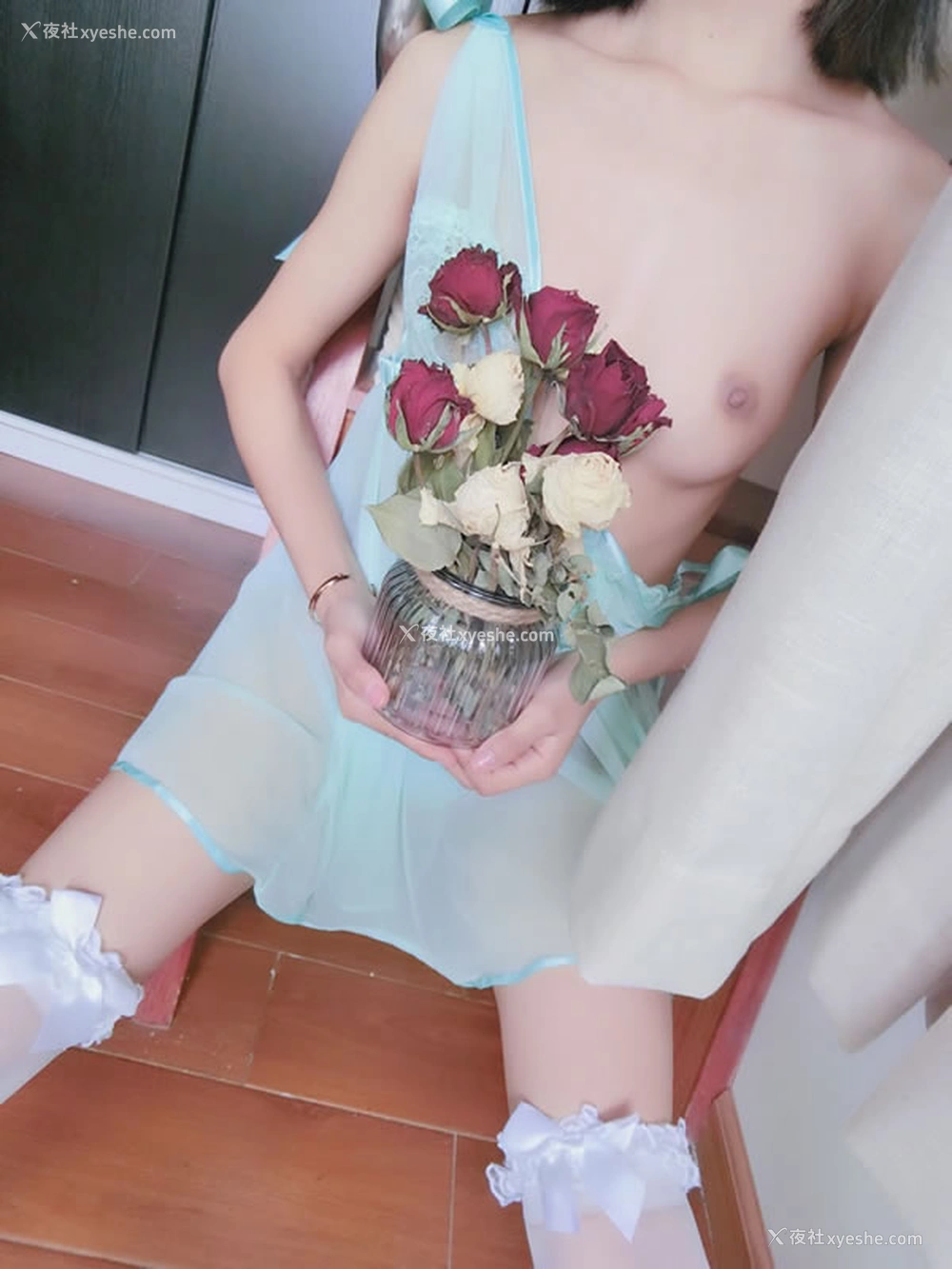 1P - 网红嫩妹布丁大法-绿仙无圣光套图2