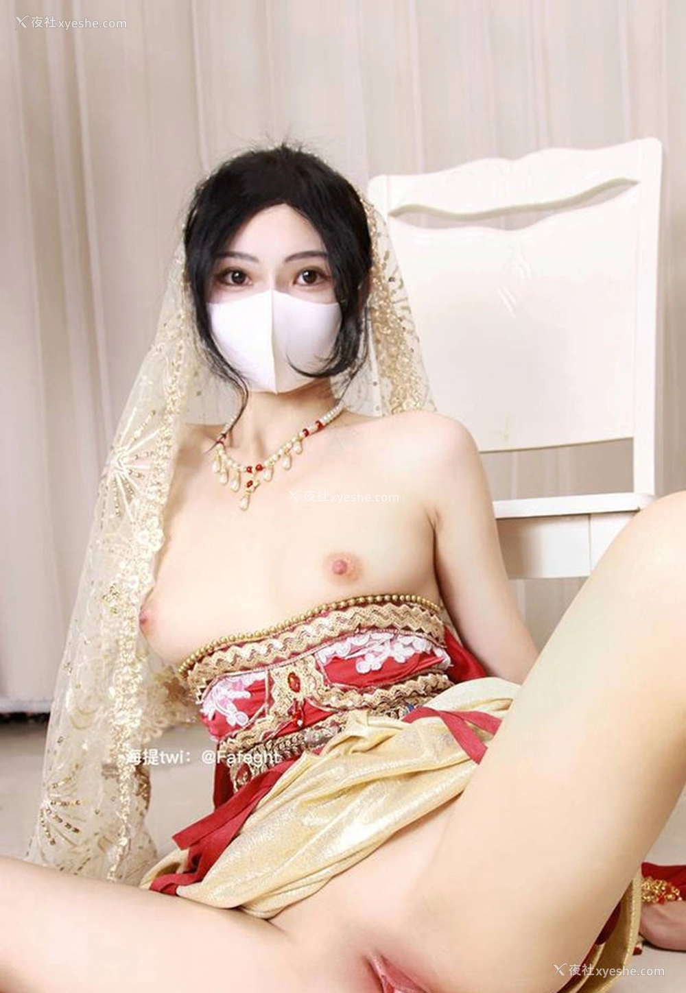 1P - 推特美女苏浅浅海提 白丝护士 飞天 青花旗袍