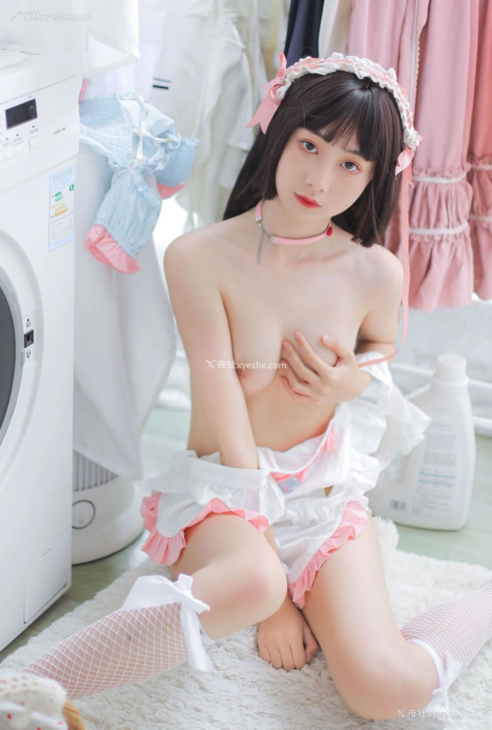 1P - 福利姬金鱼kinngyo – 洗衣房无圣光图集