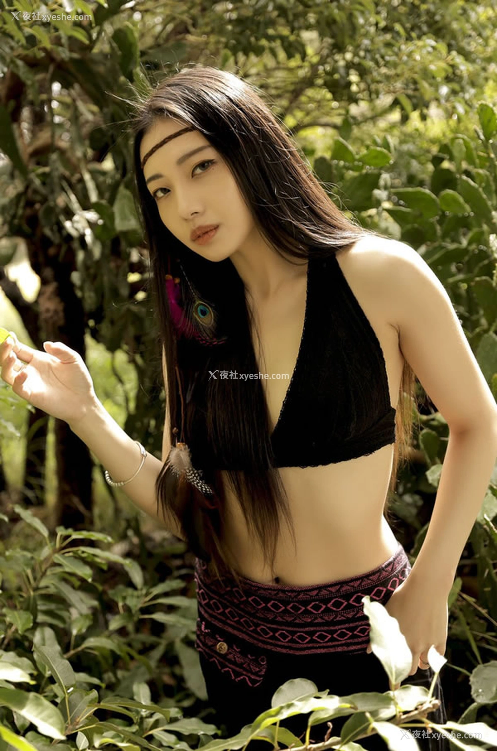 1P - 唯美女孩夏暮光户外春光无限好无圣光图集