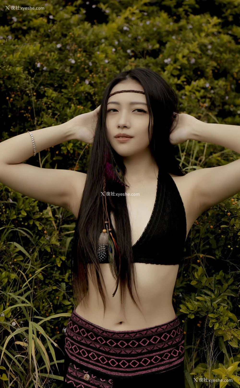 1P - 唯美女孩夏暮光户外春光无限好无圣光图集