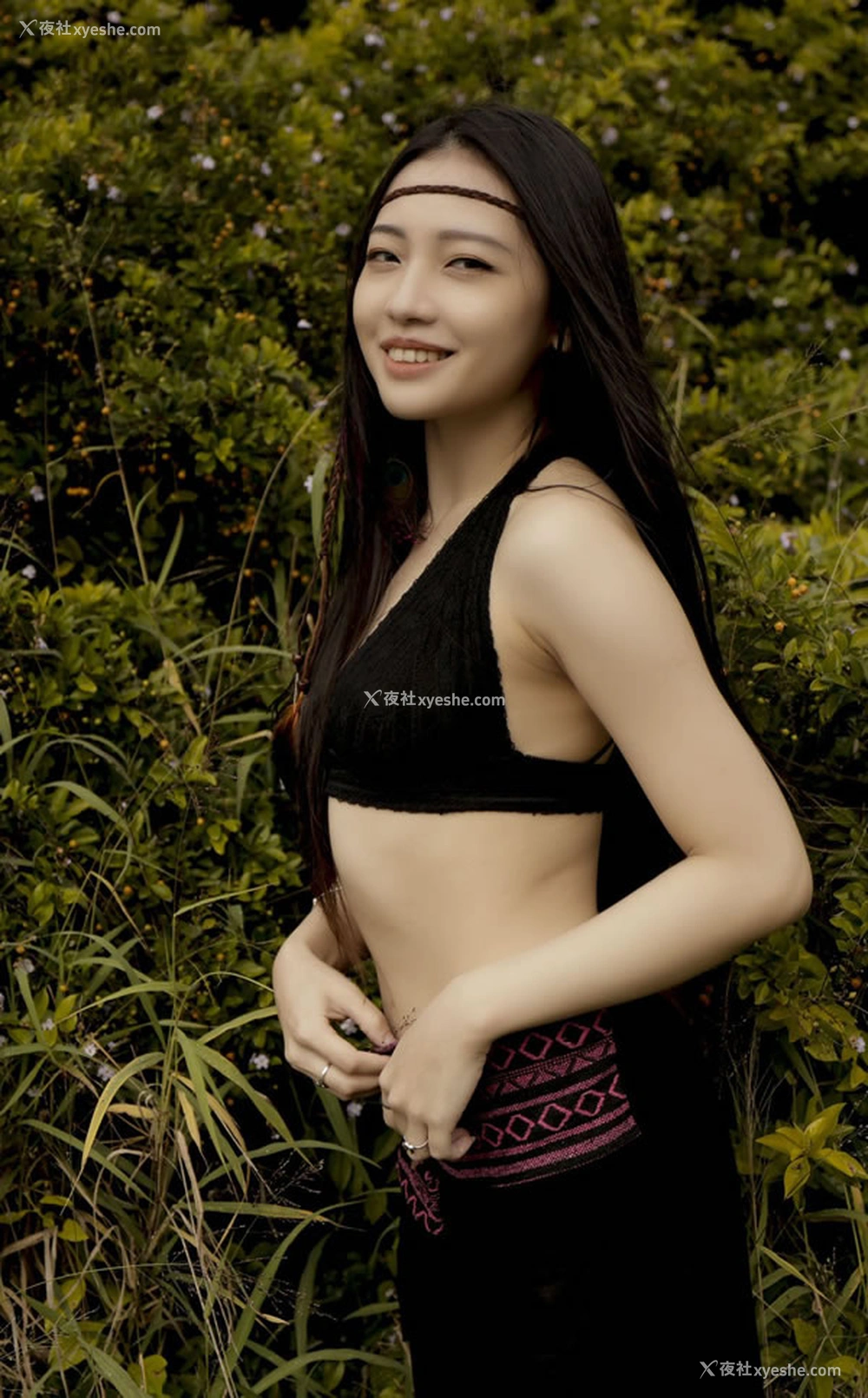 1P - 唯美女孩夏暮光户外春光无限好无圣光图集