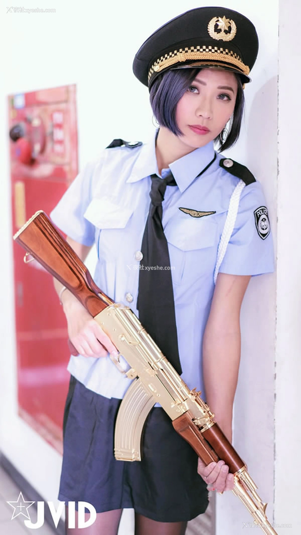 1P - JVID短发美模-新警察故事无圣光套图