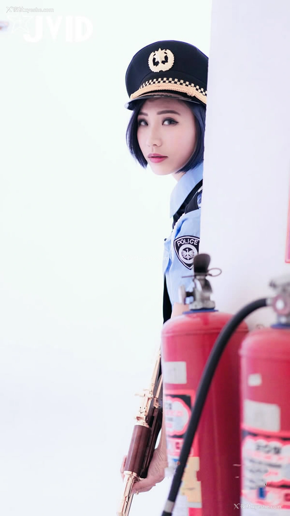 1P - JVID短发美模-新警察故事无圣光套图