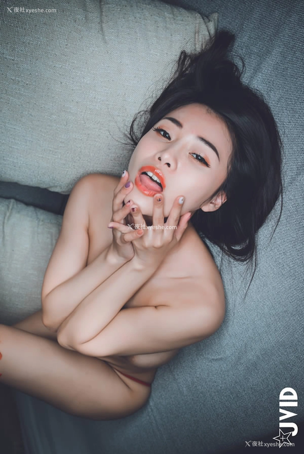 1P - JVID-极致巨乳乐乐红色情趣吊带无圣光套图