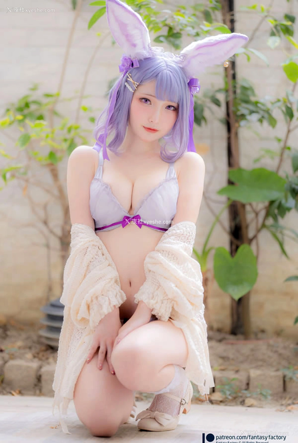 1P - 粉紫可爱兔女郎小丁Ding无圣光唯美图集