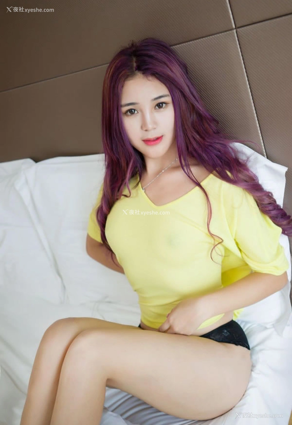 1P - 魅妍社VOL.105香港CandiceOnly紫发美女无圣光美艳写真