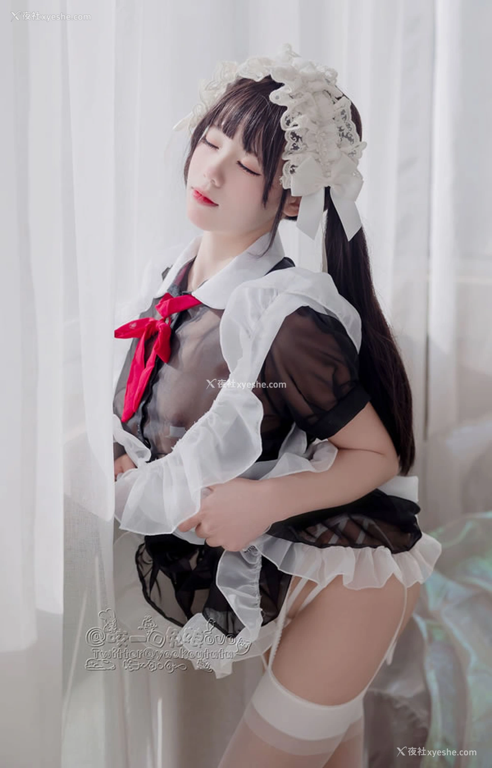 1P - 福利姬黏黏团子兔 – 兔娘黑白女仆