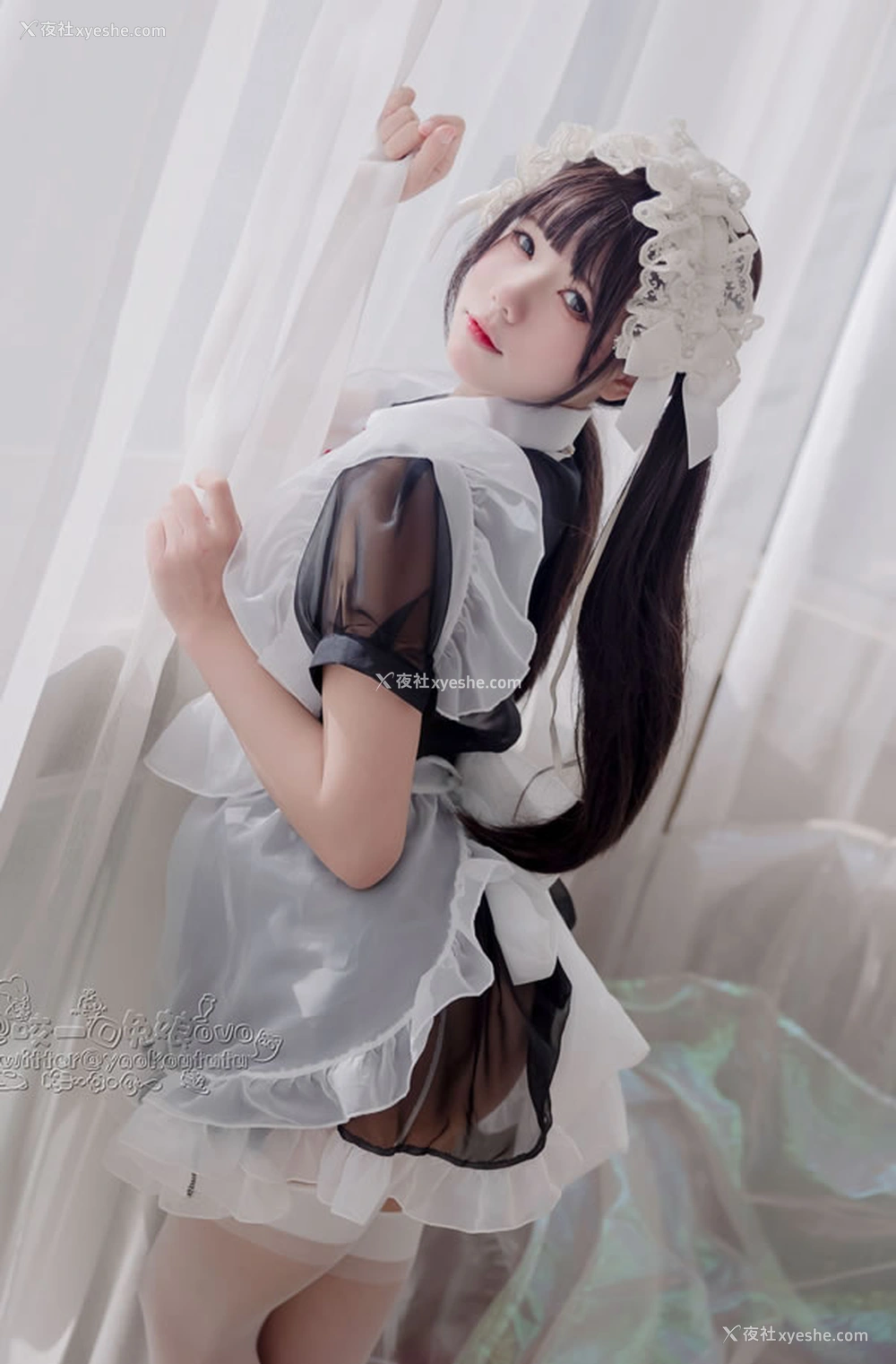 1P - 福利姬黏黏团子兔 – 兔娘黑白女仆