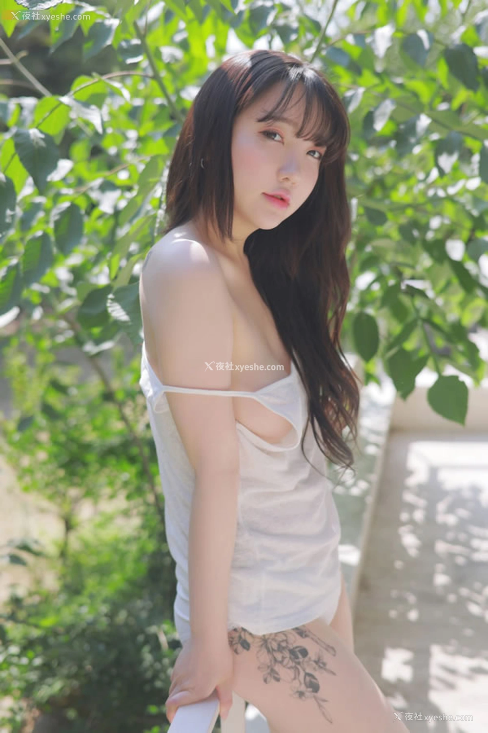 1P - 可爱美女孙乐乐休闲吊带衫无圣光图集