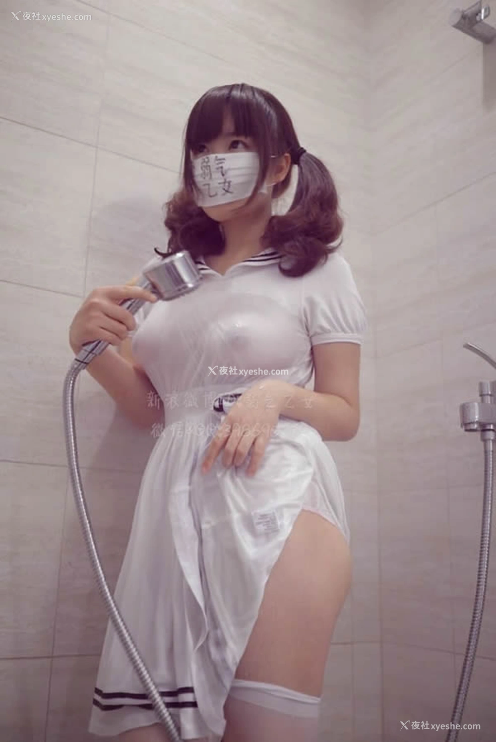 1P - 微博红人弱气乙女无圣光人体艺术套图写真3