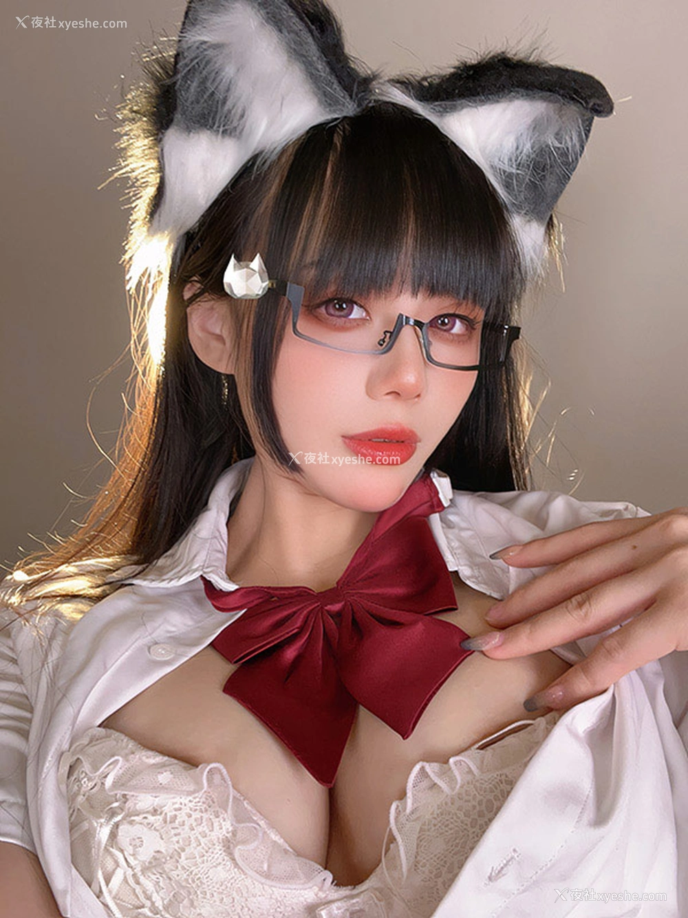 1P - 网红美女九言妹妹 – 猫耳娘的裙底