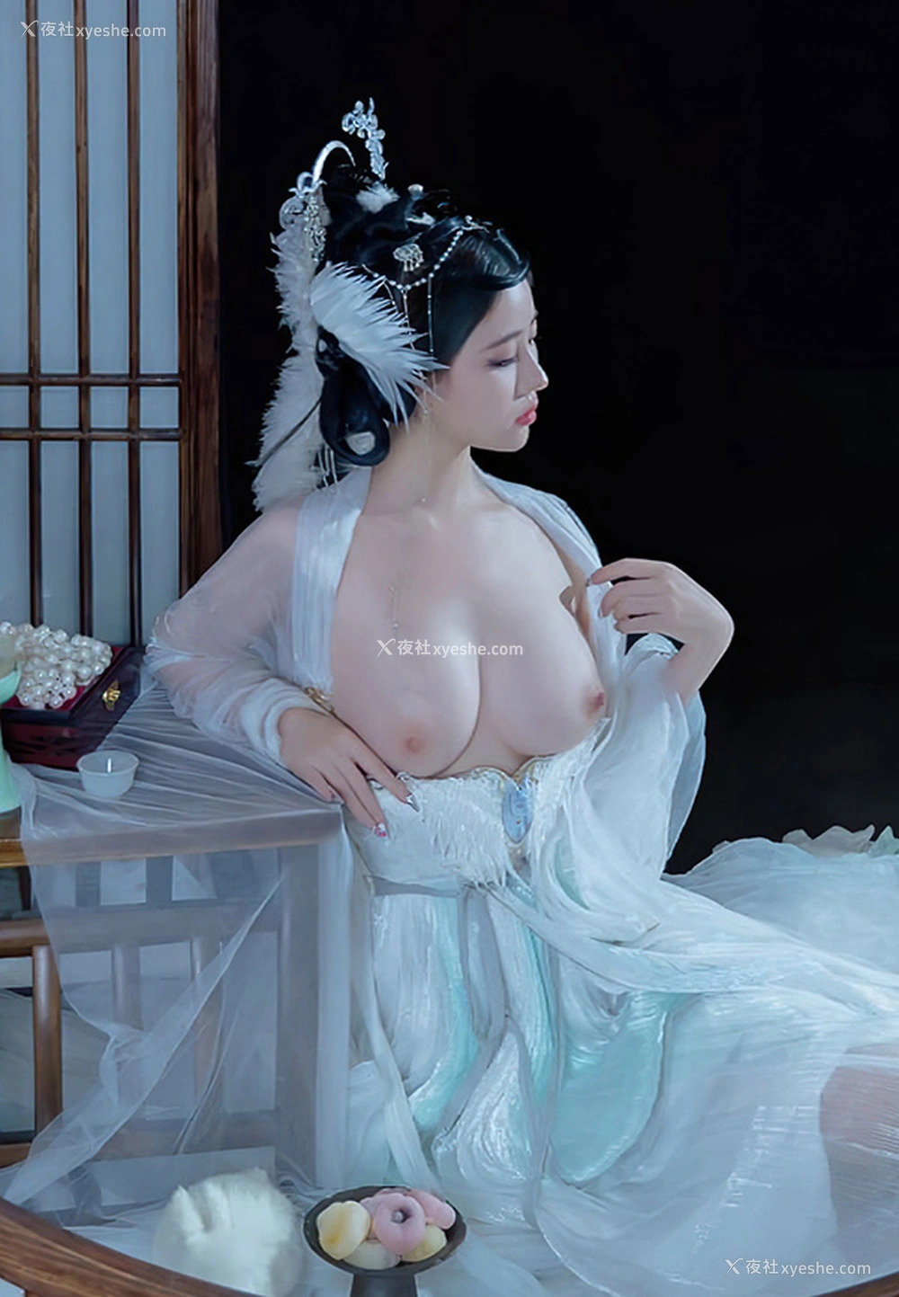 1P - 极品女神年年嫦娥仙子大白玉兔又美又仙