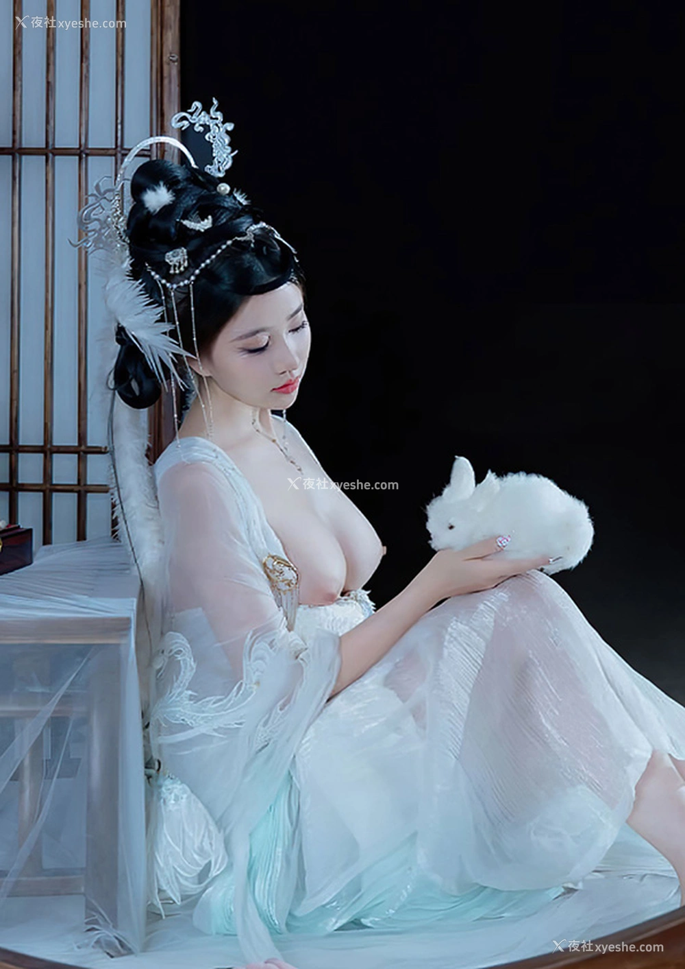 1P - 极品女神年年嫦娥仙子大白玉兔又美又仙