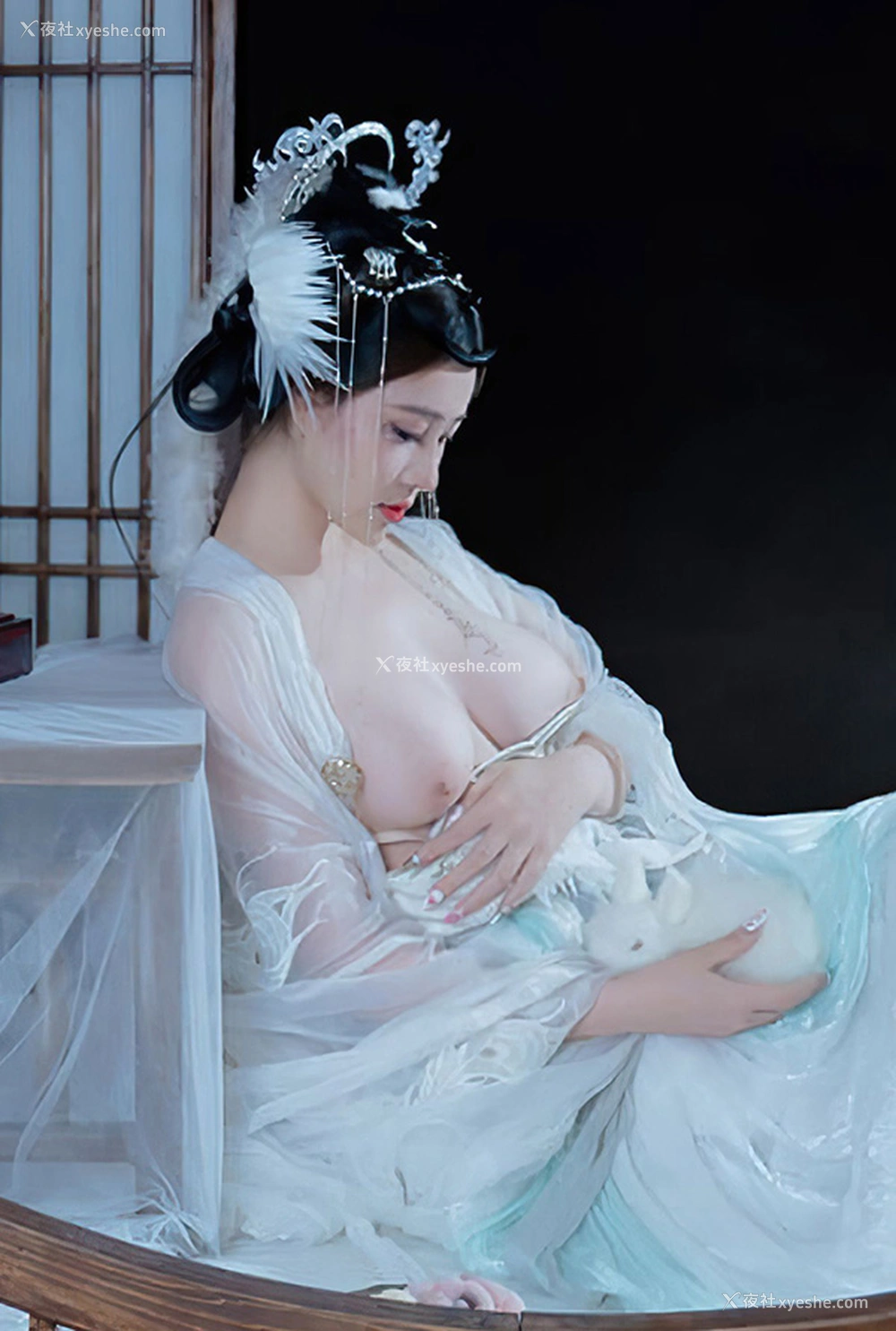 1P - 极品女神年年嫦娥仙子大白玉兔又美又仙