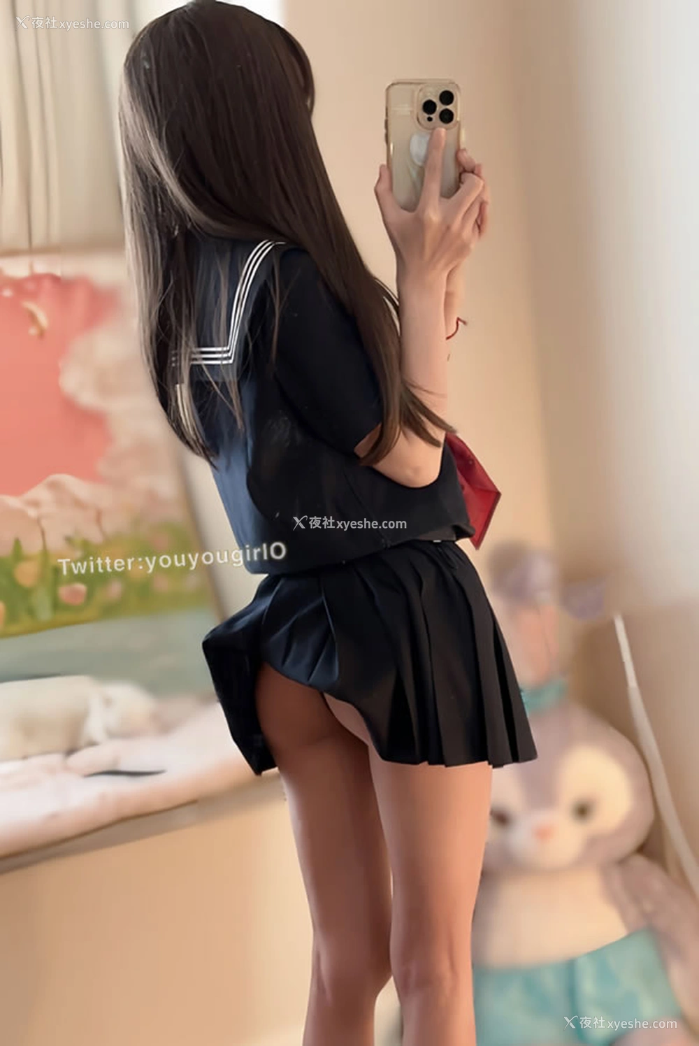1P - 网红美女Naikou – 海军系JK