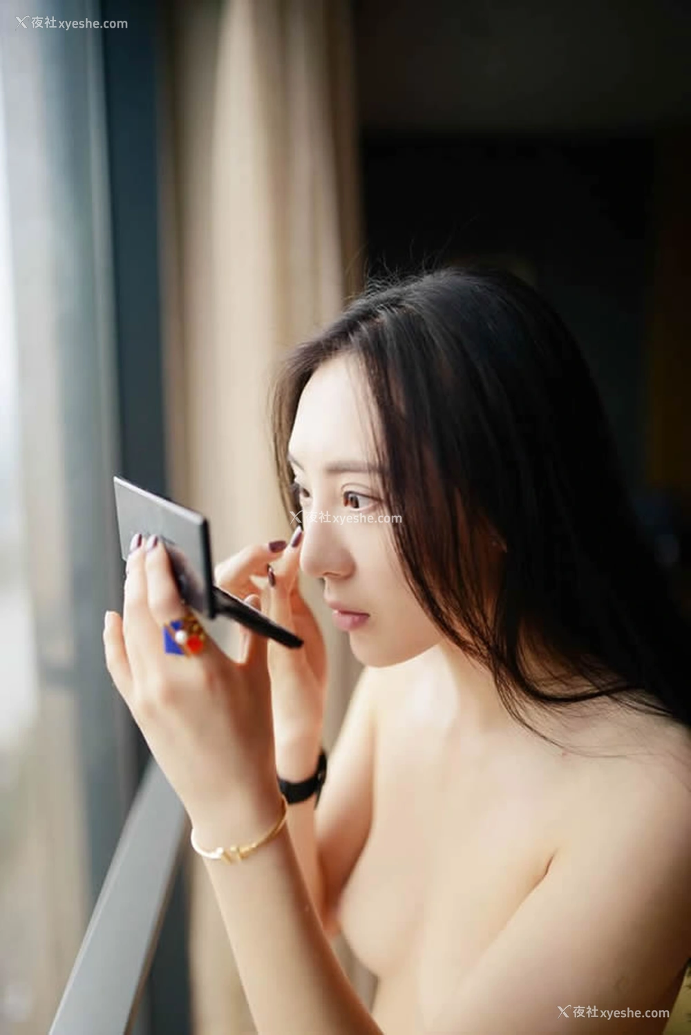 1P - 极品美模范范私拍黑丝袜无圣光人体艺术套图5