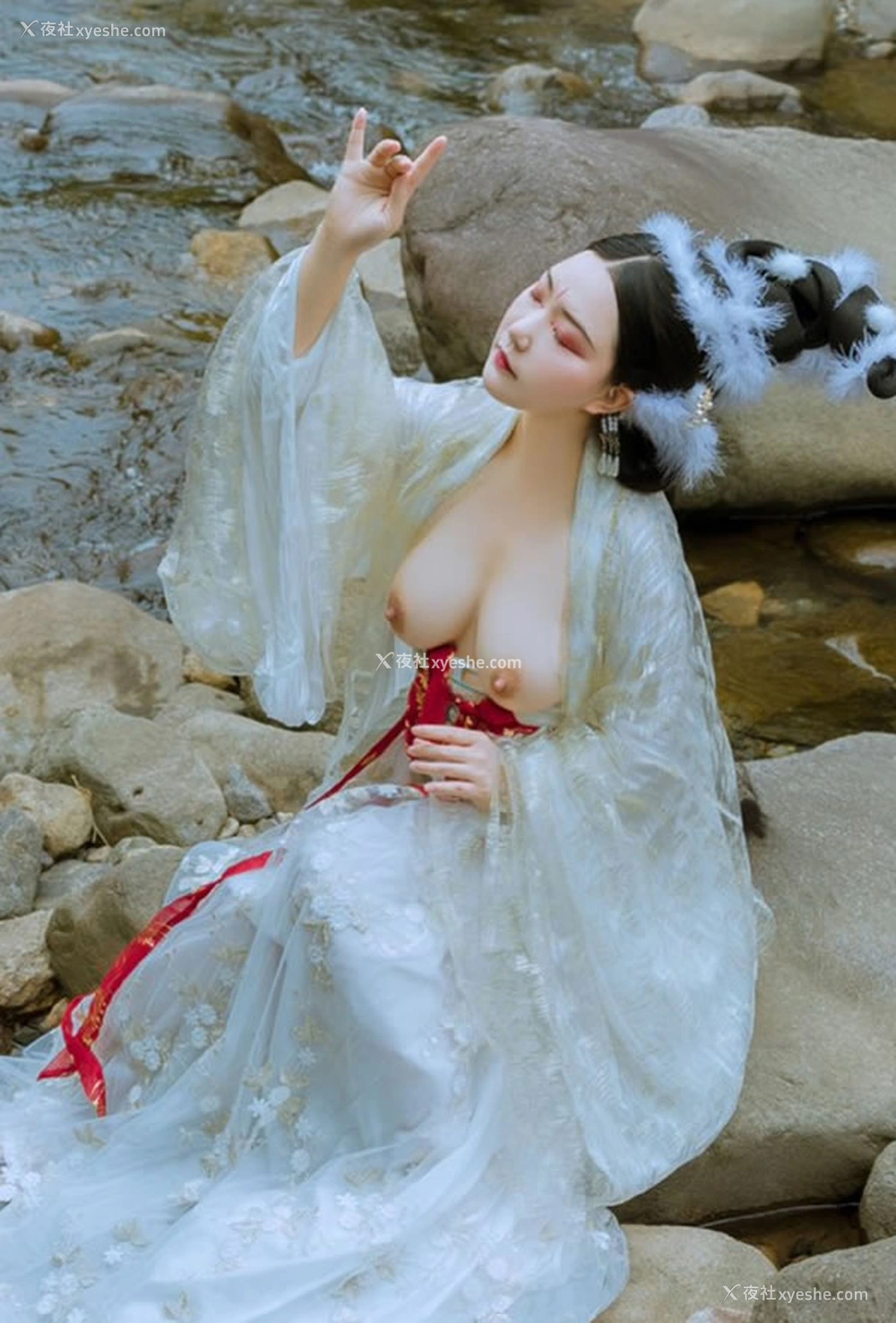 1P - 古装唯美人体摄影天花板落苏无圣光图集
