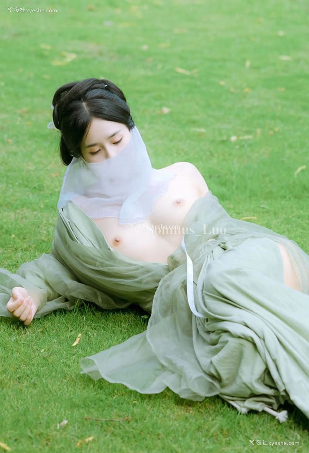 1P - 古装唯美人体摄影天花板落苏无圣光图集