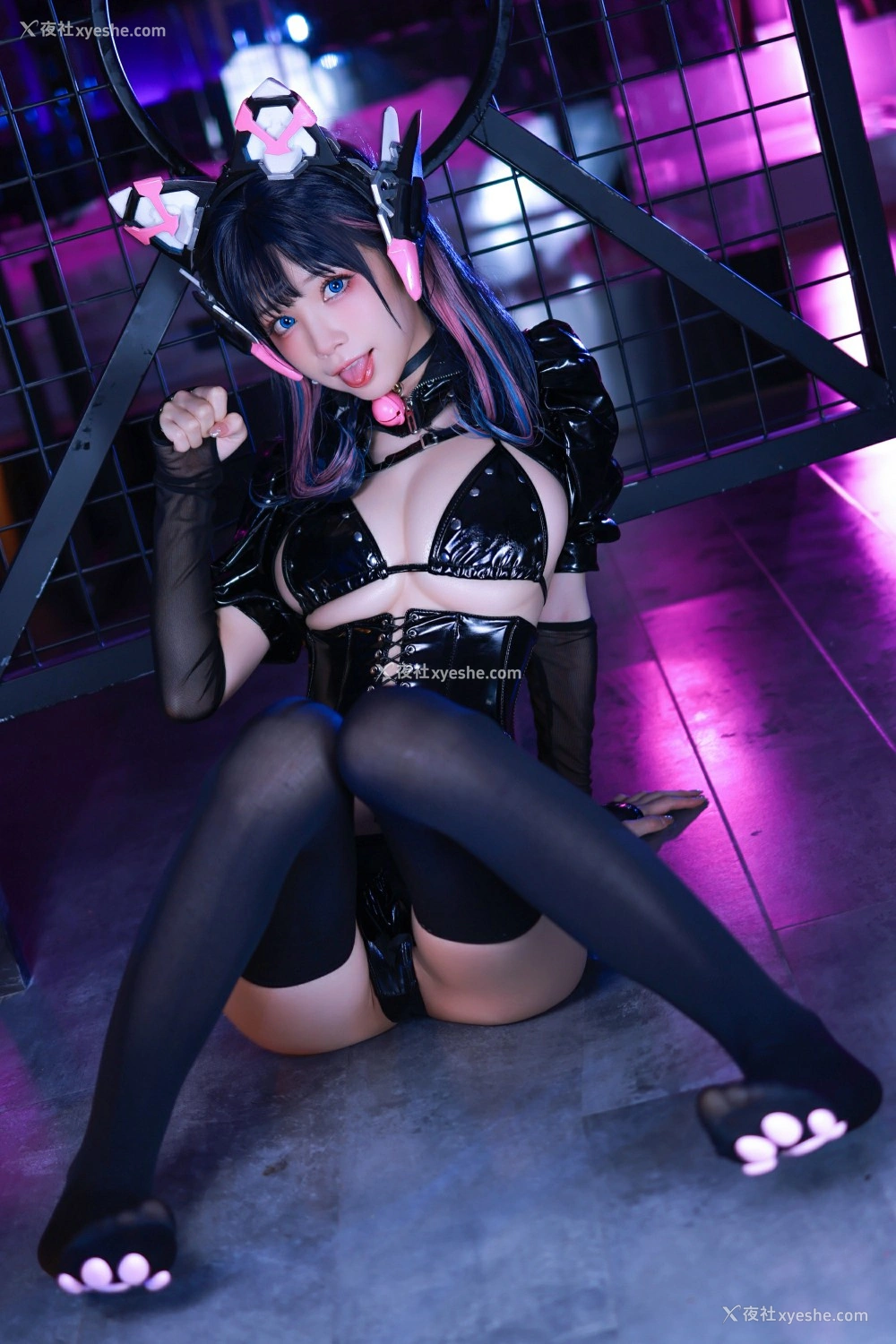 1P - 水淼aqua – 猫咪女郎-粉红猫猫